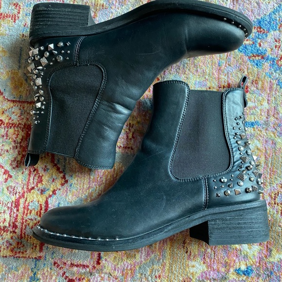 Sam Edelman Dover Chelsea Boots Studded Black 6.5 - Picture 6 of 7
